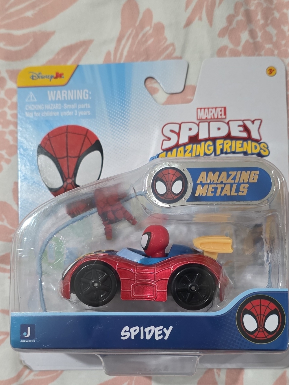 Marvel Spidey Amazing Friends Red Spidey Metal Toy Car